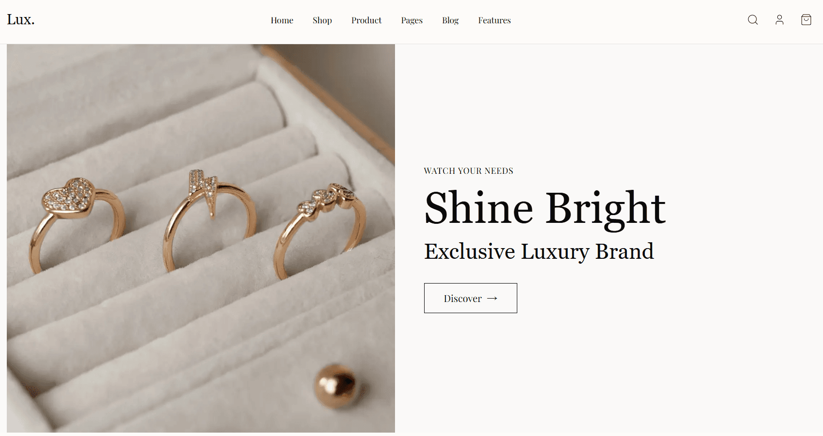 Luxury shop - Visual Showcase